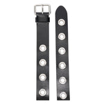 Alexander McQueen Eyelets leather belt 7266111AALV1000