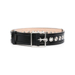 Alexander McQueen eyelet-detail leather belt 7334081BRCC1000