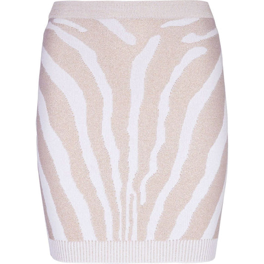 Balmain Zebra knit short skirt Skirts