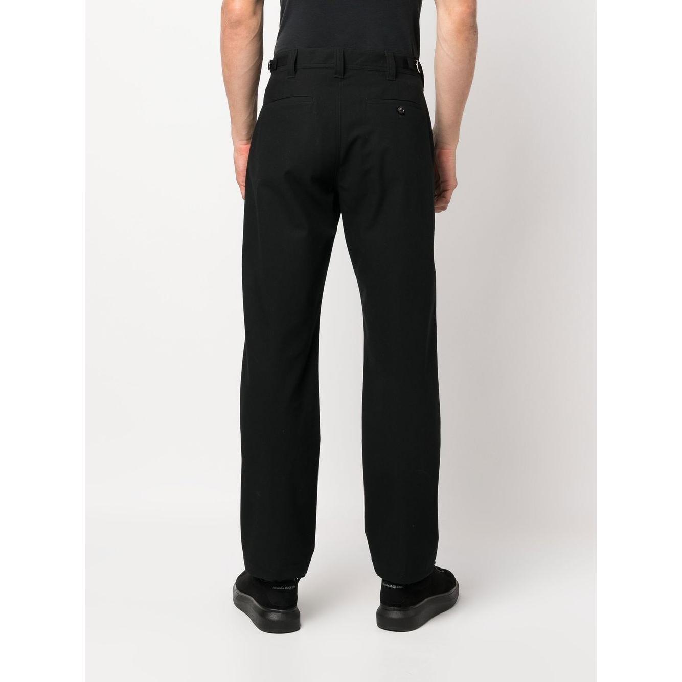 Alexander McQueen drawstring-hem Cotton Trousers 724285QUS031000