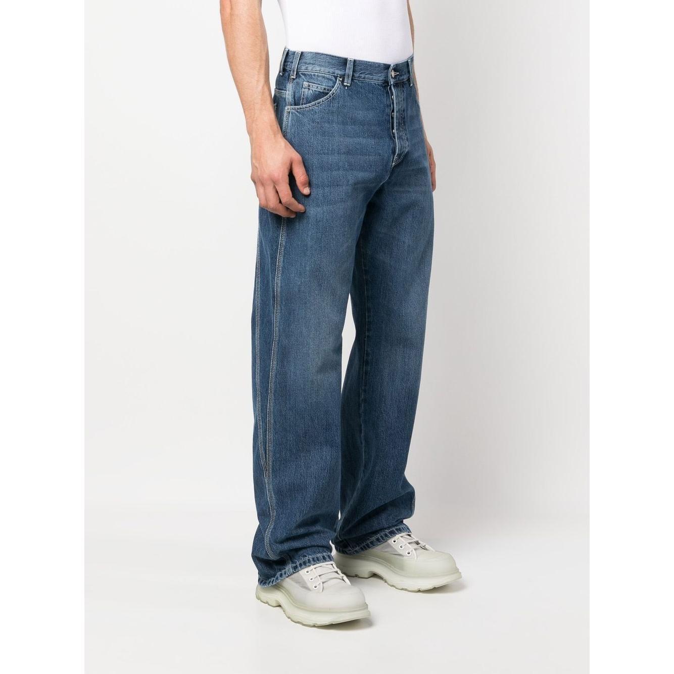 Alexander Mcqueen wide-leg panelled jeans 731625QUY444001-P23