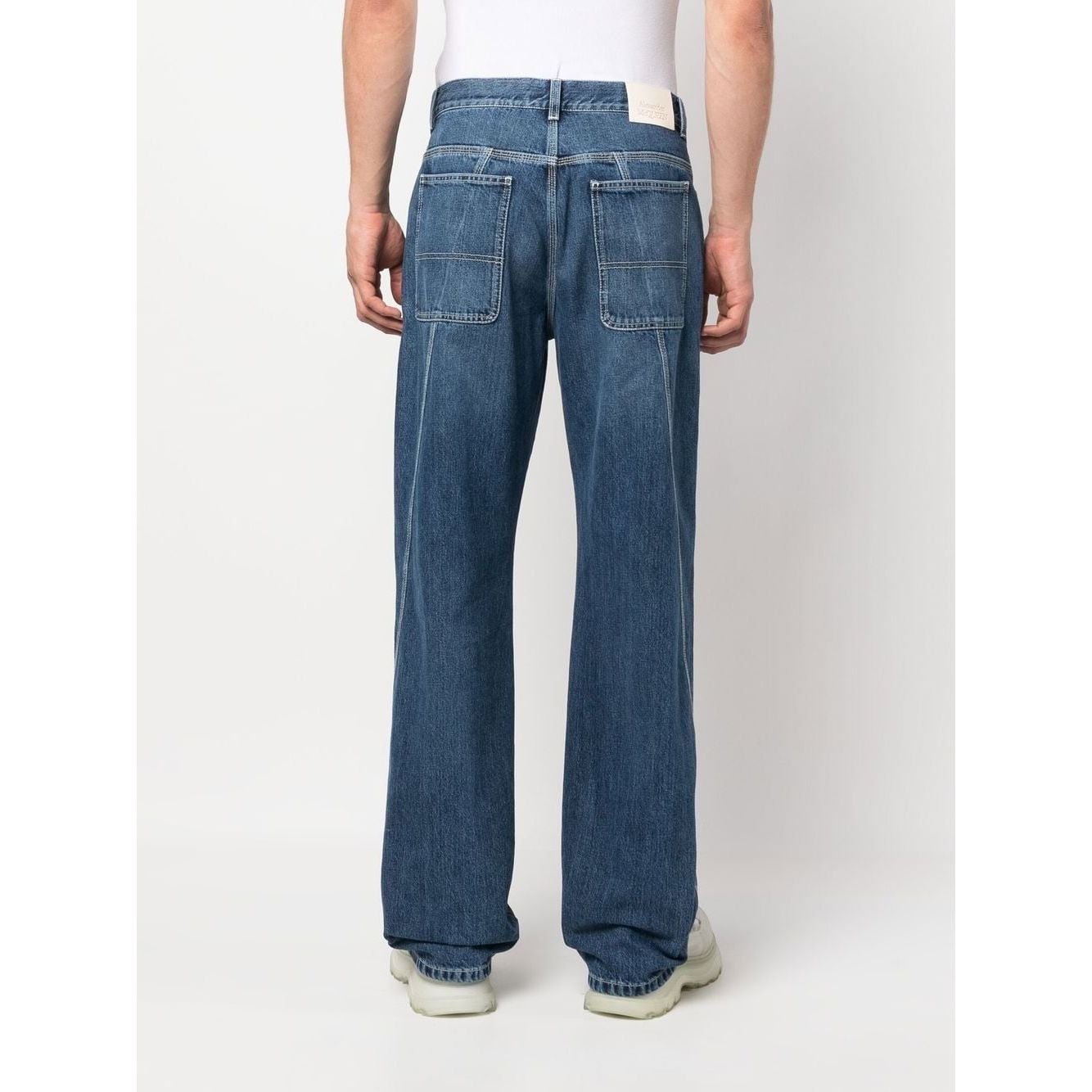Alexander Mcqueen wide-leg panelled jeans 731625QUY444001-P23
