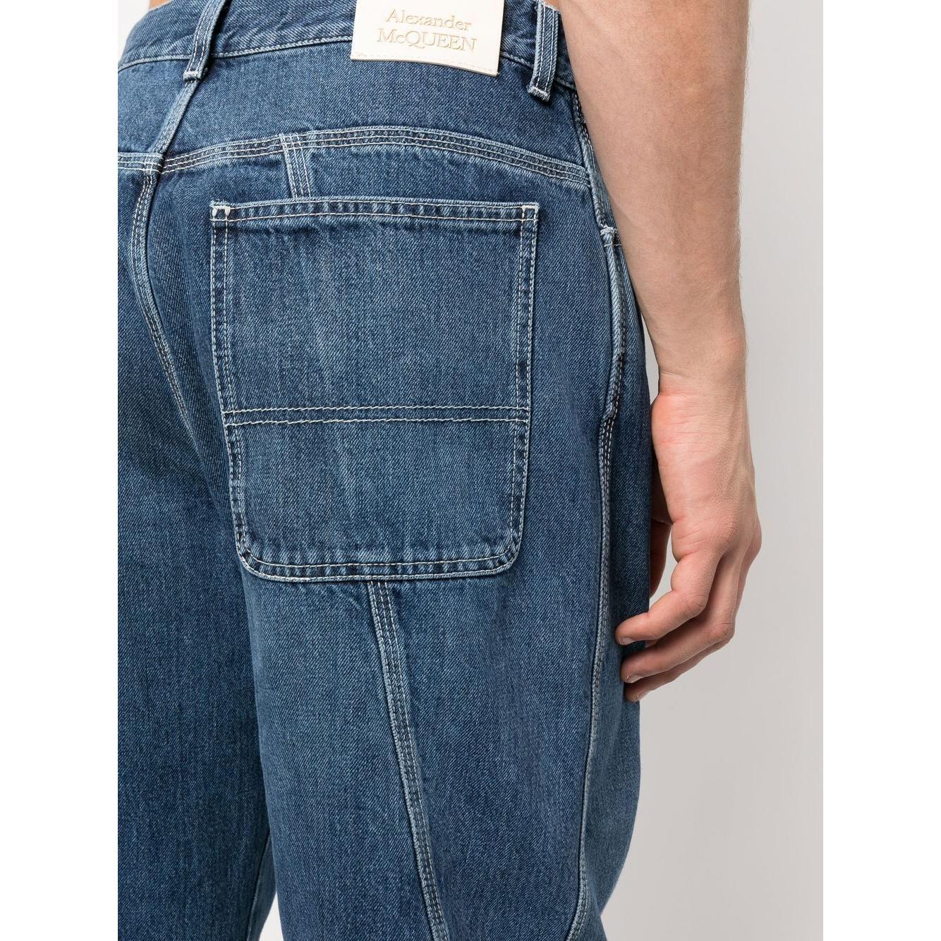 Alexander Mcqueen wide-leg panelled jeans 731625QUY444001-P23