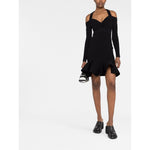 Alexander McQueen Short knitted dress with V-neck 734531Q1A5B1000