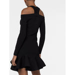 Alexander McQueen Short knitted dress with V-neck 734531Q1A5B1000