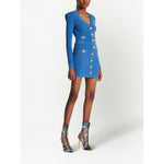 Balmain Skirts Blue AF0LB290KB076KF