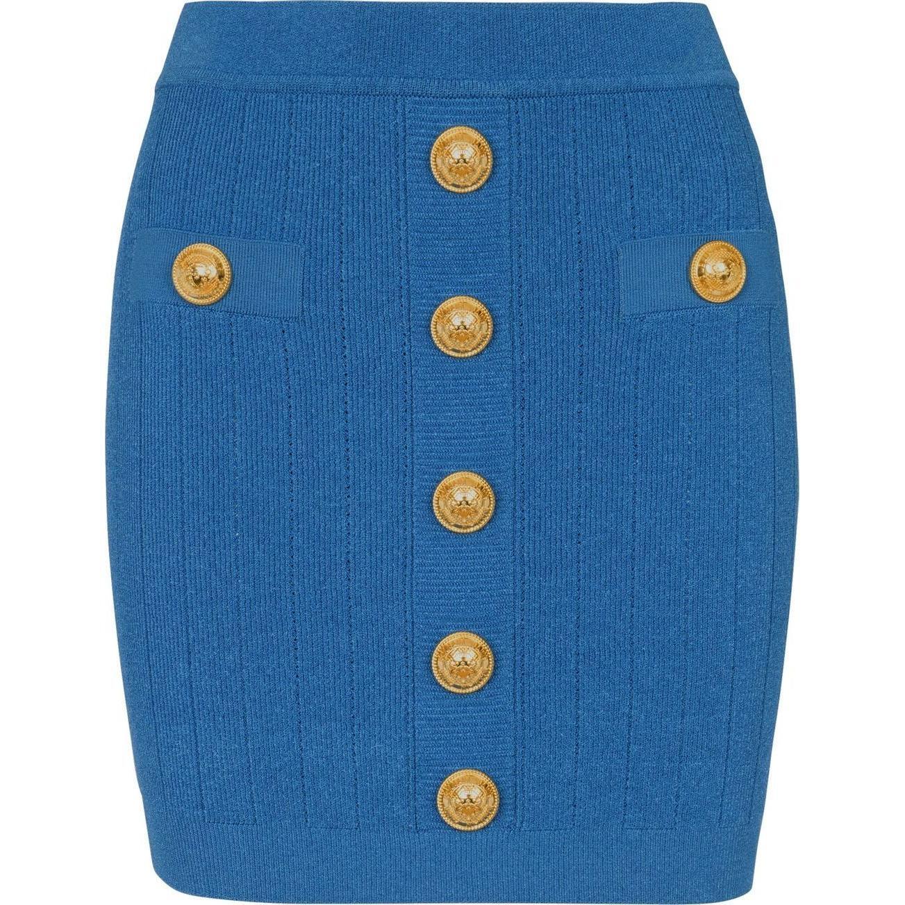 Balmain Skirts Blue AF0LB290KB076KF