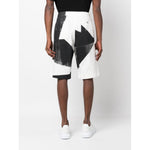Alexander McQueen abstract-print cotton bermuda shorts 735194QUO841080