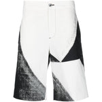 Alexander McQueen abstract-print cotton bermuda shorts 735194QUO841080