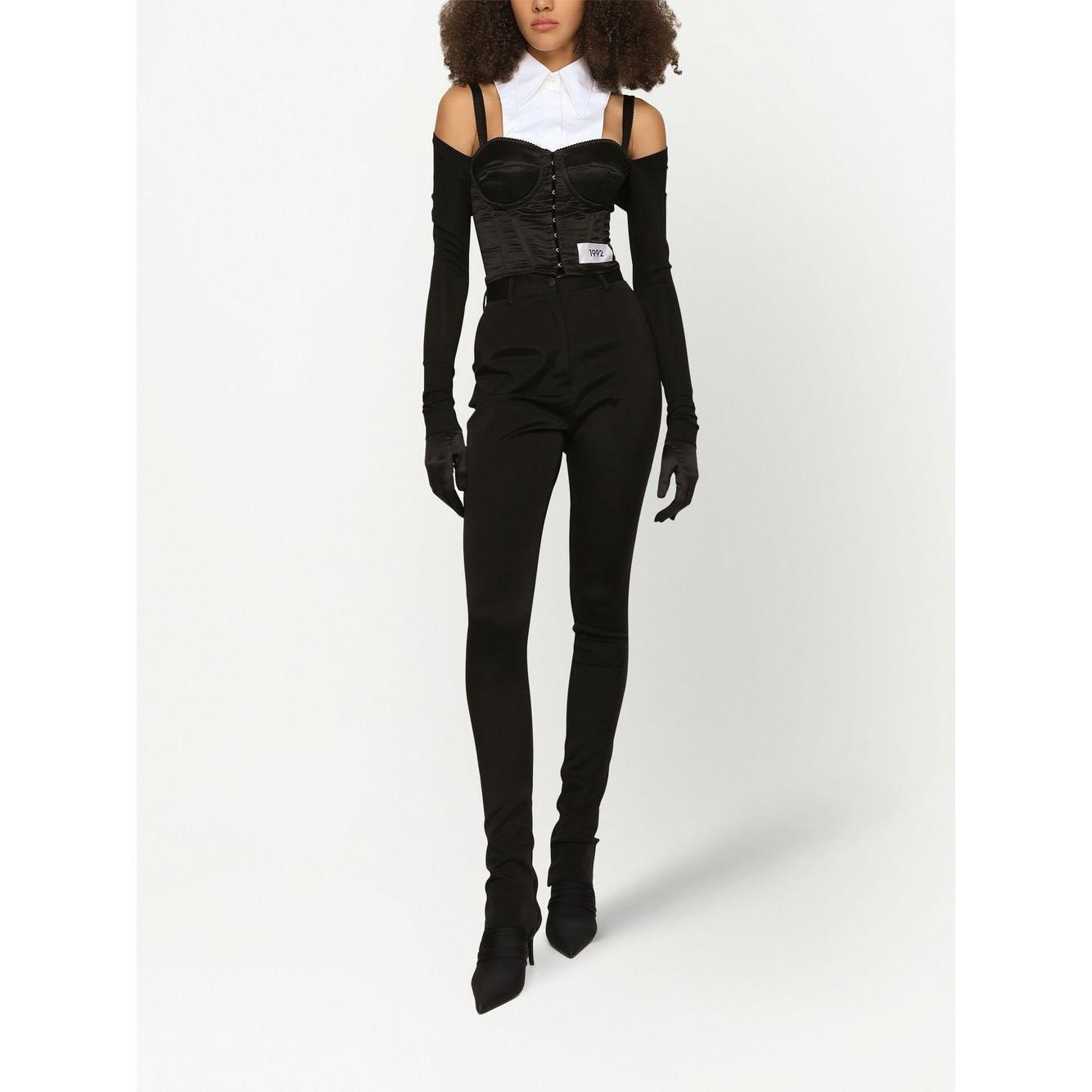 Dolce & Gabbana layered-shirt corset top F777NTGDBQ0S9000