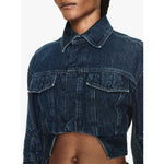 Off White Cropped denim jacket OWYE044S23DEN0014500