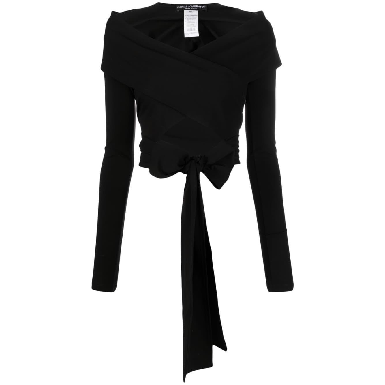 Dolce & Gabbana cut-out Wrap Top F26T8TFUGPON0000