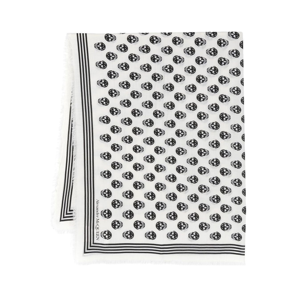 Alexander McQueen Skull wool scarf 590934D3222Q9260