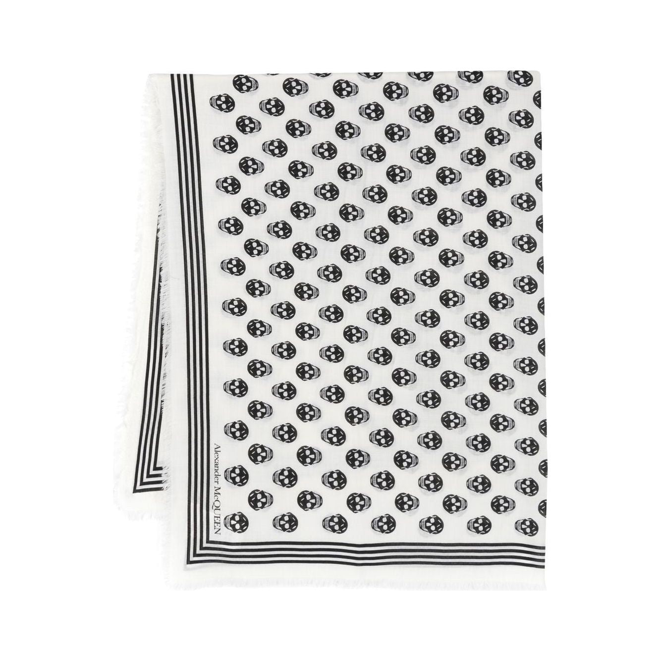 Alexander McQueen Skull wool scarf 590934D3222Q9260