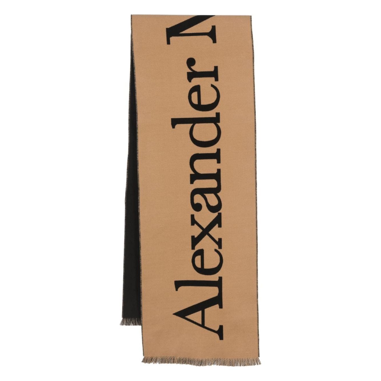 Alexander McQueen Logo cotton scarf 7090114105Q9760