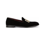 Dolce & Gabbana DG logo velvet slippers A50467A680880999