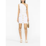 Balmain Skirts White BF1LB290KB070FA