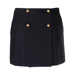 Alexander McQueen wool-cotton blend mini wrap skirt 752499QJACF4100
