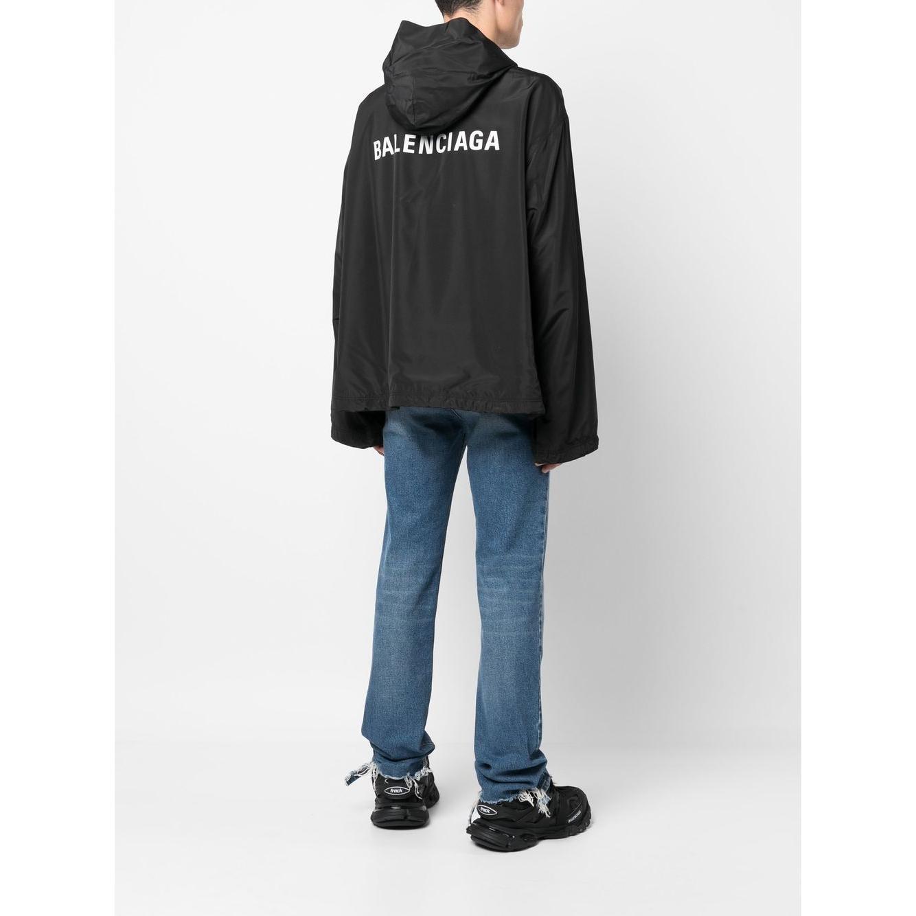 Balenciaga logo-print Hooded Windbreaker 725275TYD361000