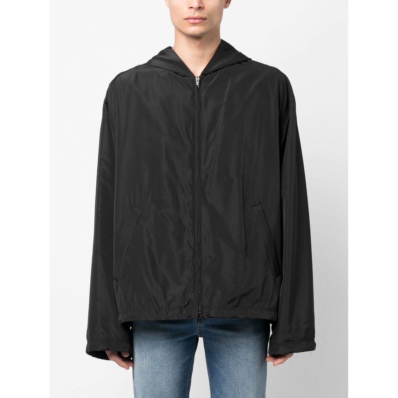 Balenciaga logo-print Hooded Windbreaker 725275TYD361000