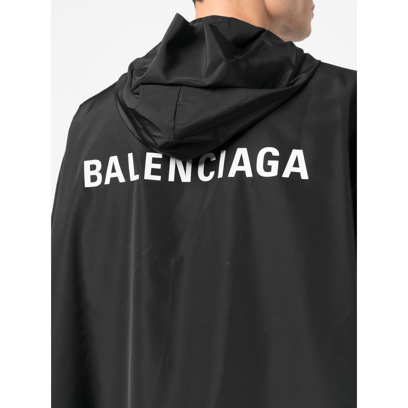 Balenciaga logo-print Hooded Windbreaker 725275TYD361000