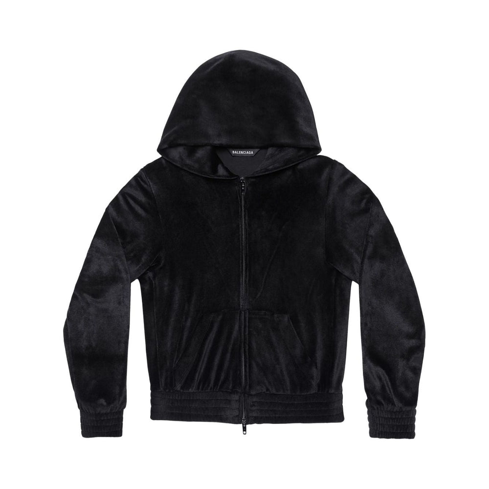 Balenciaga Crystal embellished velvet zip-up hoodie 751792TOV101000