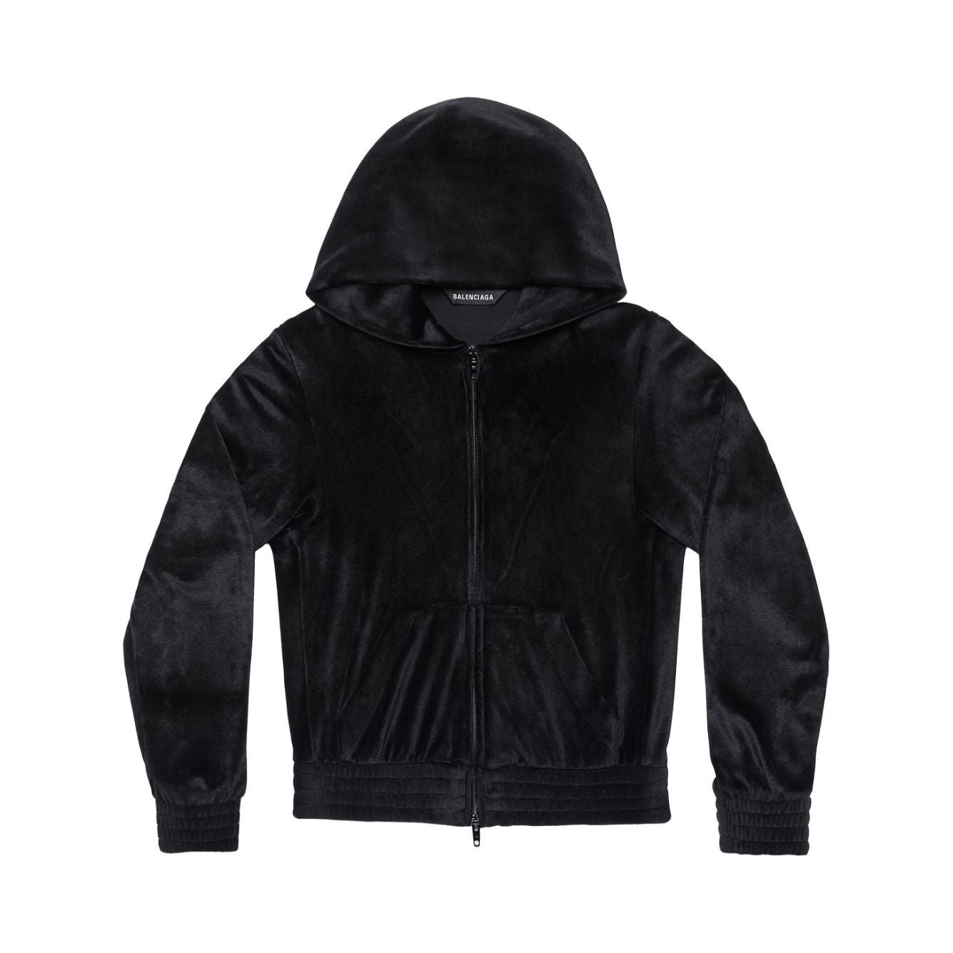 Balenciaga Crystal embellished velvet zip-up hoodie 751792TOV101000