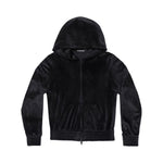 Balenciaga Crystal embellished velvet zip-up hoodie 751792TOV101000