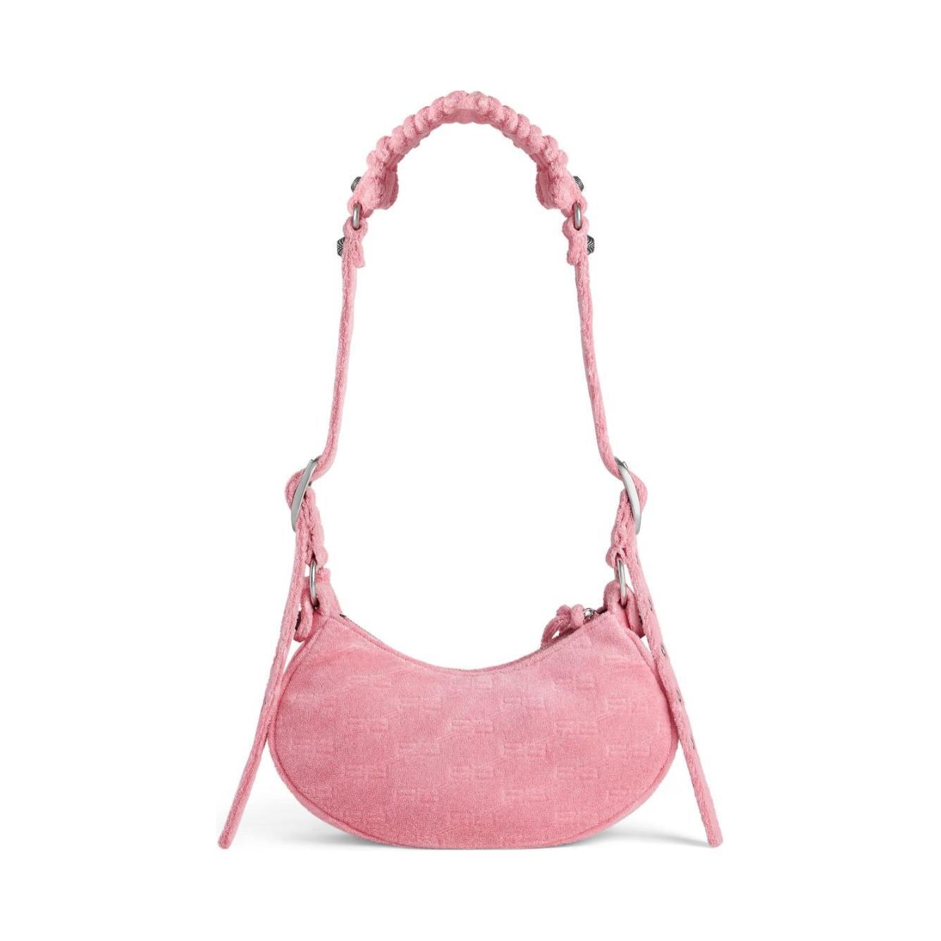 Balenciaga Le Cagole XS denim shoulder bag 6713092AAFO5812
