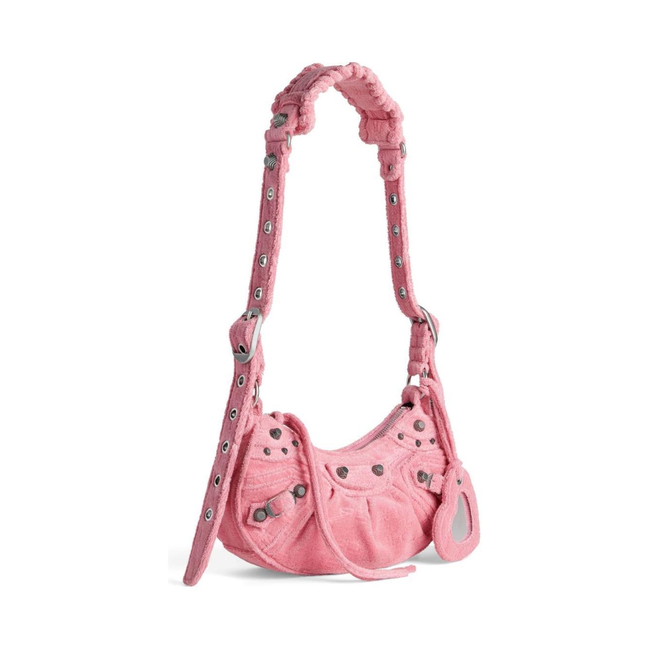 Balenciaga Le Cagole XS denim shoulder bag 6713092AAFO5812