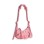 Balenciaga Le Cagole XS denim shoulder bag 6713092AAFO5812