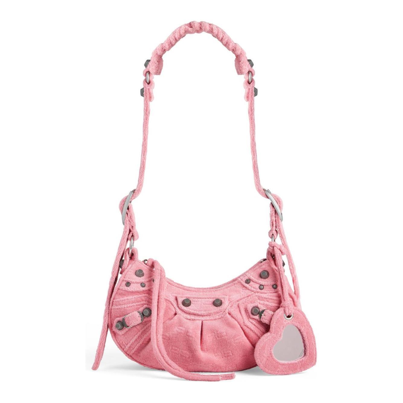 Balenciaga Le Cagole XS denim shoulder bag 6713092AAFO5812