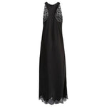 Balenciaga Lace trim long length sleeveless v-neckline dress 725085TKO041000