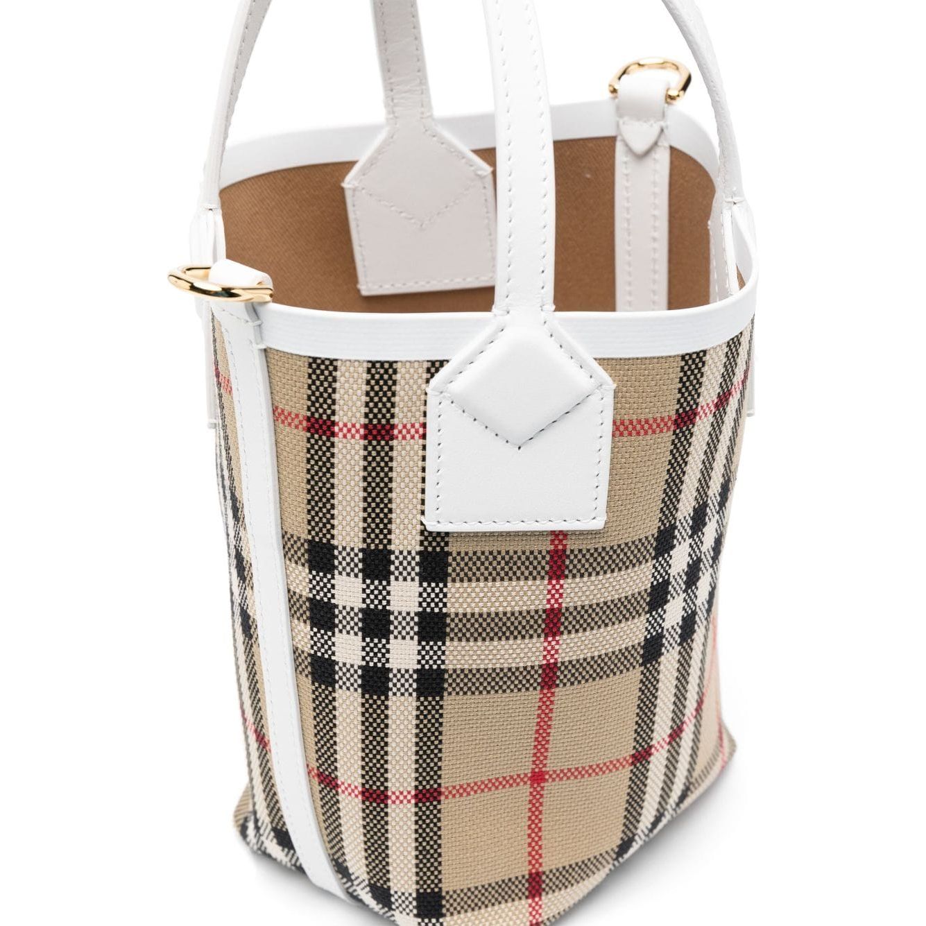 Burberry check motif mini bucket bag 8072348A1464