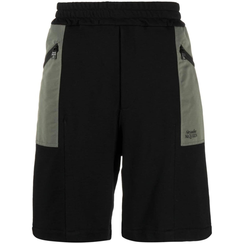 Alexander McQueen two-tone Elasticated Track Shorts 754555QVX431000