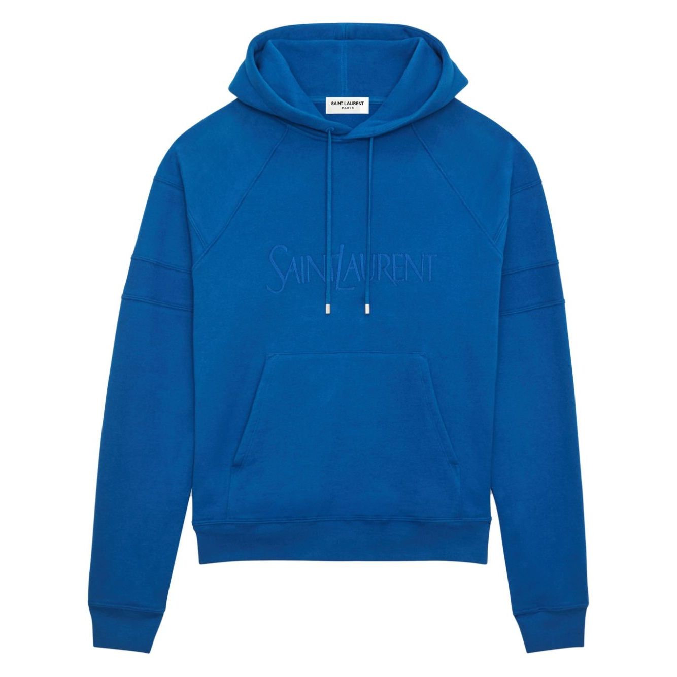 Saint Laurent logo-embroidered cotton hoodie Topwear