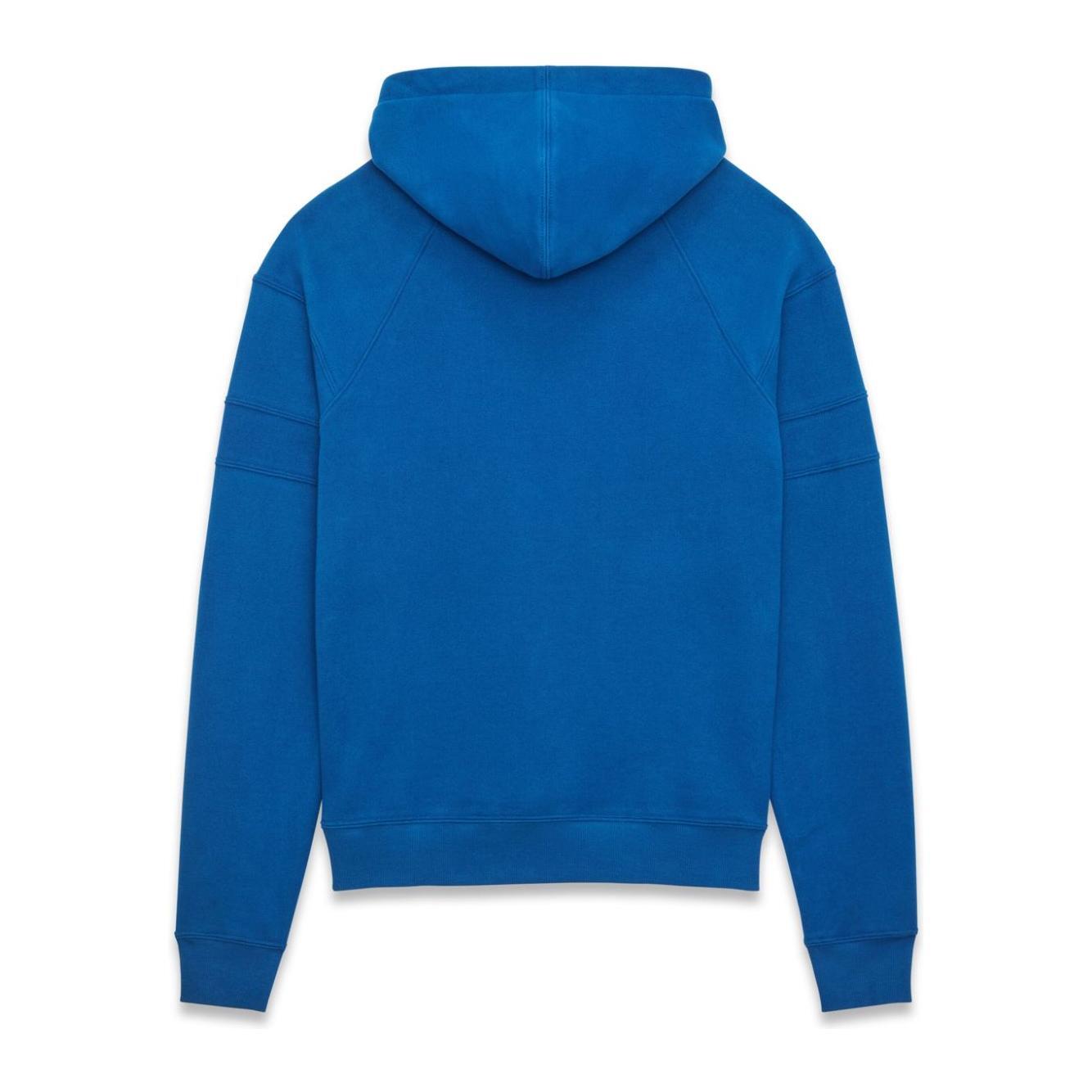 Saint Laurent logo-embroidered cotton hoodie 732313Y37CG4000