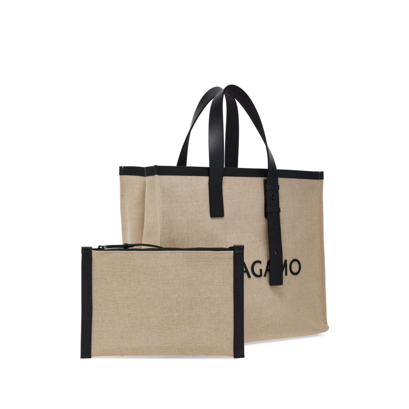 Ferragamo logo-embossed leather tote bag Shopper