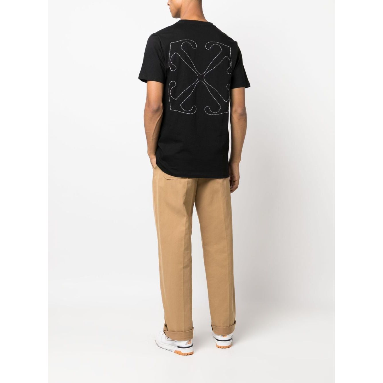 Off White Logo cotton t-shirt Topwear