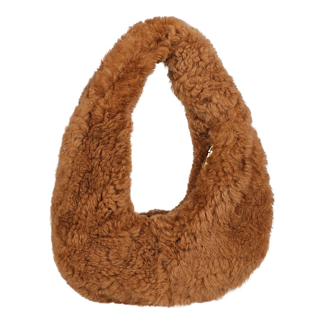 Anita Bilardi Faux fur shoulder bag TWISTCAMEL