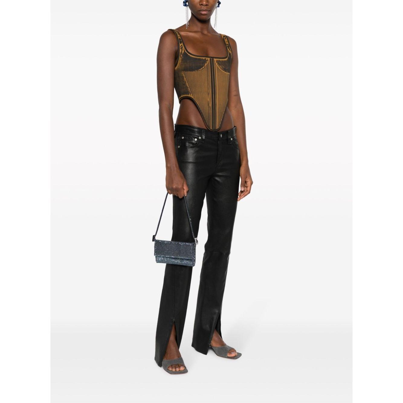 Benedetta Bruzziches Vitty La Mignon rhinestone-embellished denim bag 14024VITTISSIMADENIM