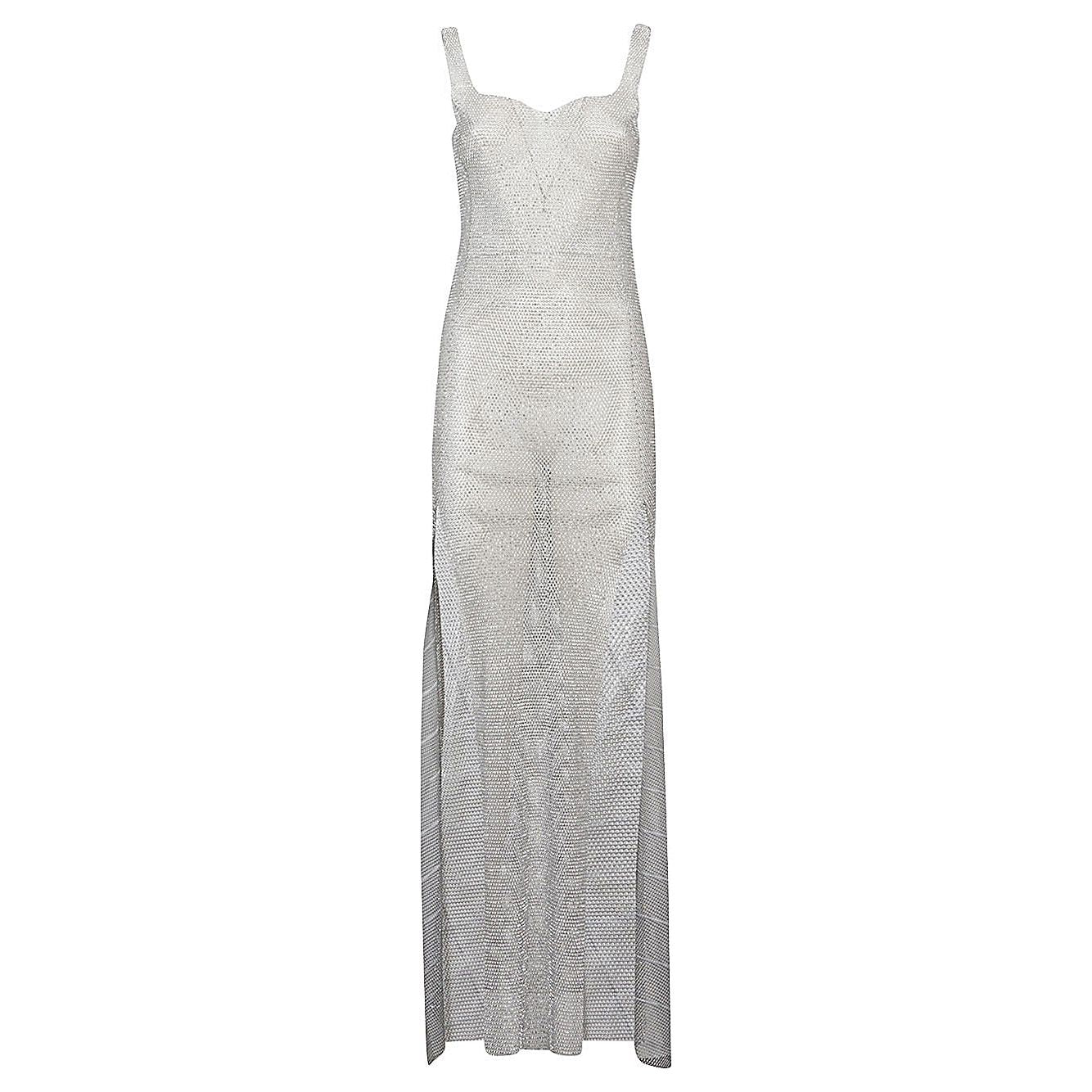 SANTA BRAND Dresses Silver MAXISUNDRESSSILVERWHITESTONE