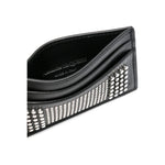 Alexander McQueen Studded leather card case 7362301AAQ21000
