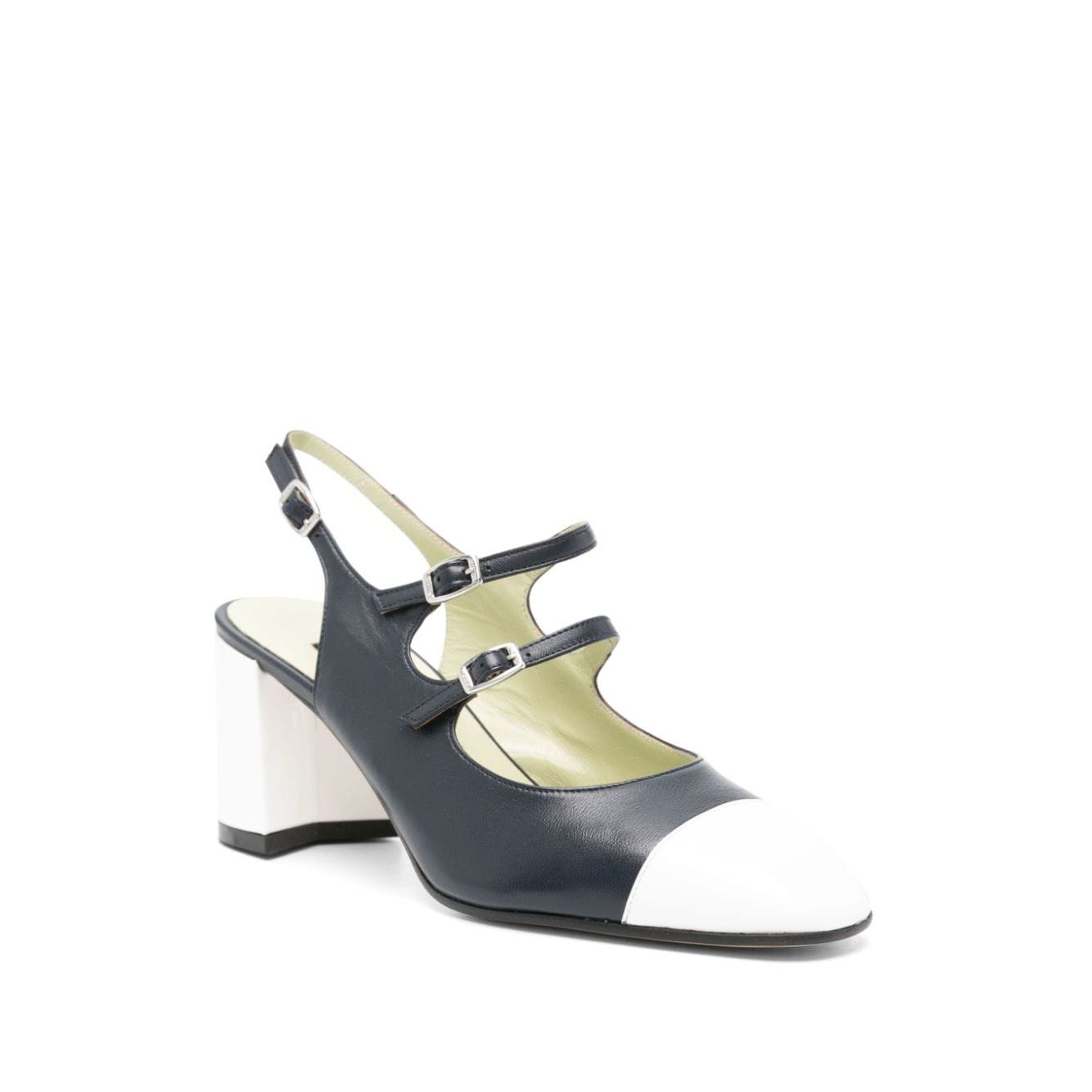 CAREL PARIS With Heel Blue PAPAYA2412BLEU/BLANC