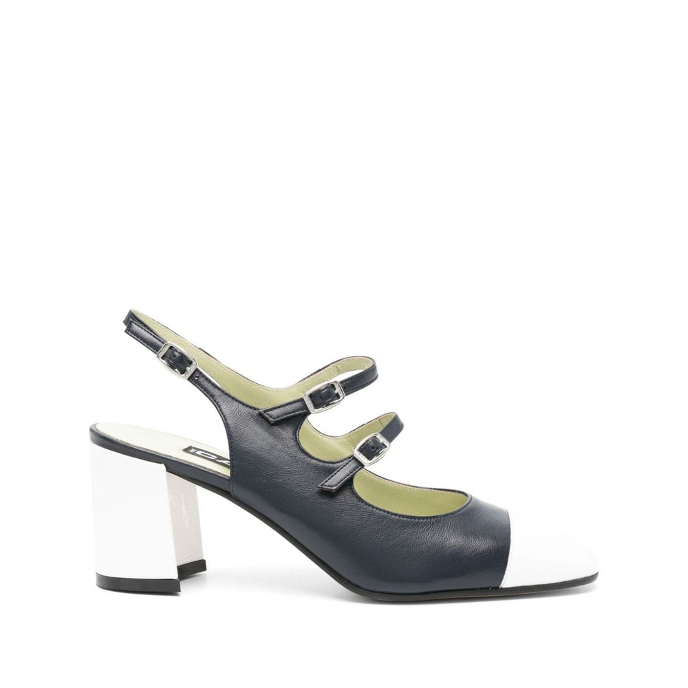 CAREL PARIS With Heel Blue PAPAYA2412BLEU/BLANC