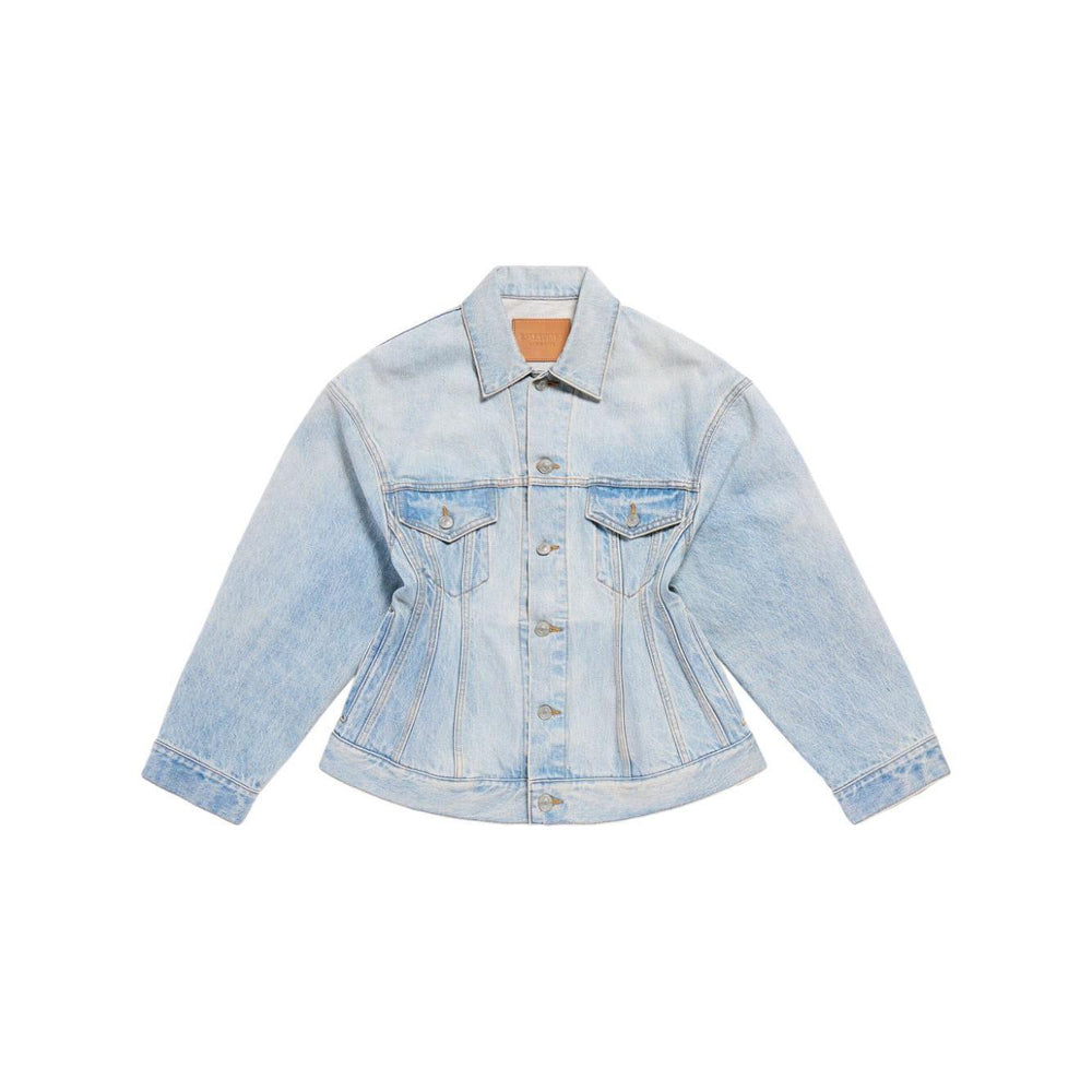 Balenciaga Hourglass silhouette denim jacket 773776TJW794076