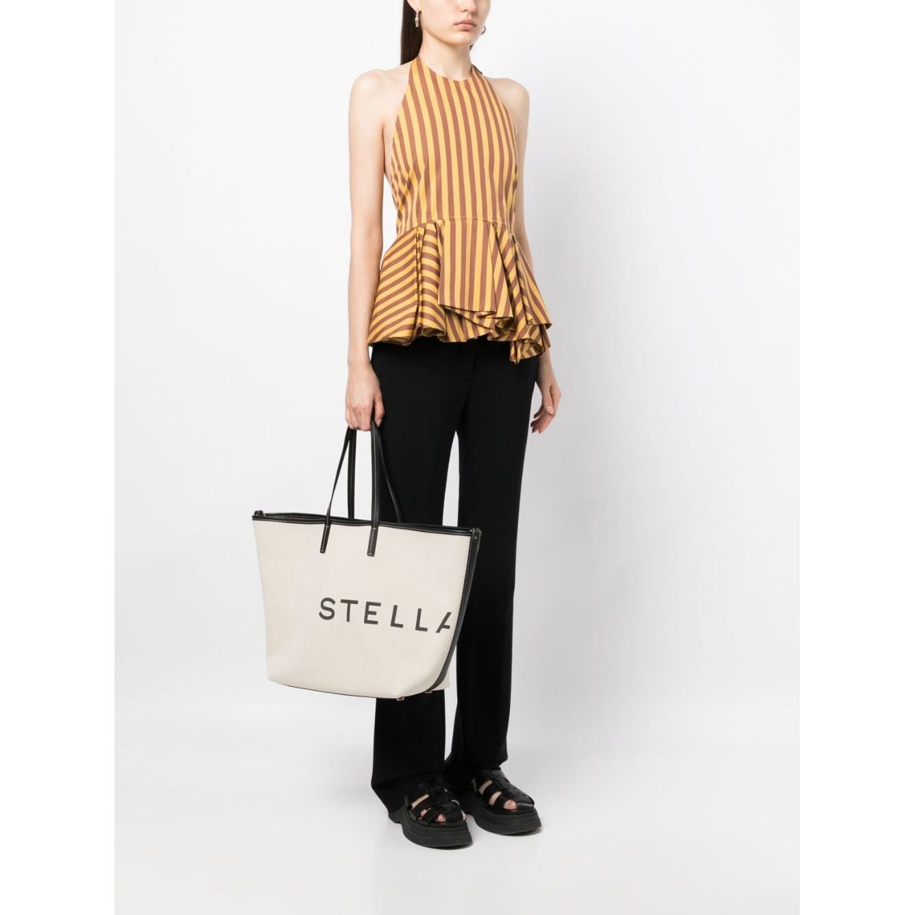 Stella McCartney Logo canvas tote bag Shopper