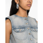 COURREGES PRE Sweaters Clear Blue 124DBL153DE00167011