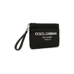 Dolce & Gabbana Nylon pouch with rubberized logo BP3259AG1828B956