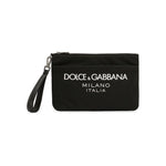 Dolce & Gabbana Nylon pouch with rubberized logo BP3259AG1828B956
